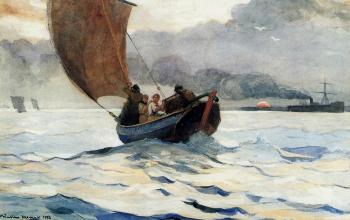 Winslow Homer : Returning Fishing Boats